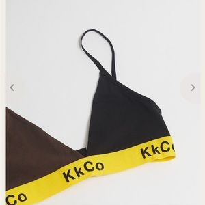 KkCo Kiwa chocolate and brown bralette size L